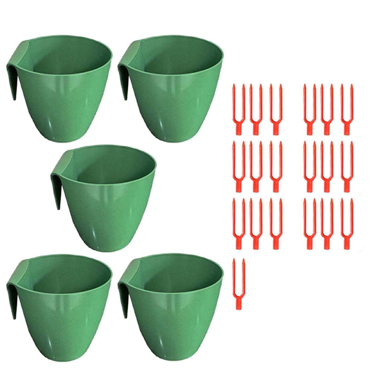 Strawberry Propagation Cups with Runner Forks Breathable Nursery Pots for Root Rot, Food Grade Greenhouse Seedling Cups for Balcony and Garden