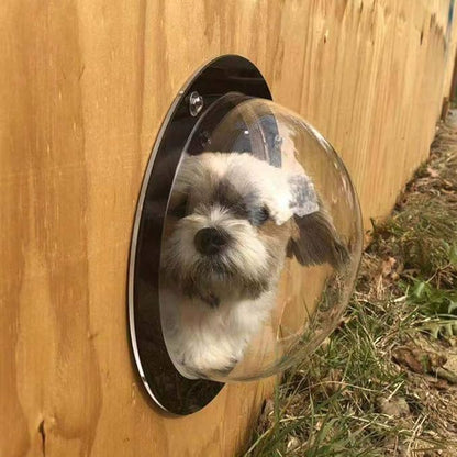 Dog Fence Window - Clear View Dome Pet Peek Window - 12.4in for Dog/cat/Horse,Even Children (2 Pack)
