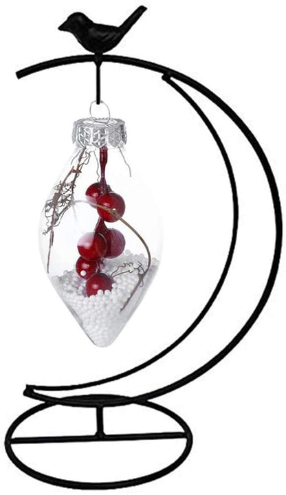 WAJJ Ornament Display Stand, 2 Pack Iron Hanging Stand Rack Holder for Hanging Glass Globe Air Plant Terrarium, Witch Ball and Home Wedding Decoration ( Moon Birds)