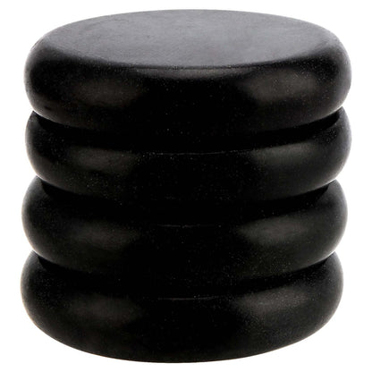 SOUJAP 22 Pack 3.15 Inch Basalt Massage Stones, Large Massage Hot Round Stones, Black Essential Basalt Rocks for Relaxation, Home Spa