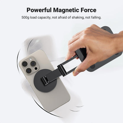 UGREEN Magnetic Phone Stand Compatible with MagSafe Holder for Desk Ergonomic Design Adjustable, Aluminum Cell Phone Stand Compatible for iPhone 17 Air 16 15 14 13 12 Pro Max and MagSafe Case, Grey