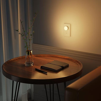 Night Lights Plug in12 Pack,Dim Night Light with 3CCT, Auto Dusk to Dawn Sensor, 3 Brightness Levels, Dimmable Night Light for Bedroom, Stairway, Toilet