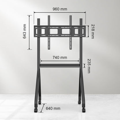 YCKJNB Smart Board Portable Stand with Four Lockable Wheels for Interactive Whiteboard 75-85 Inch, Home School Office