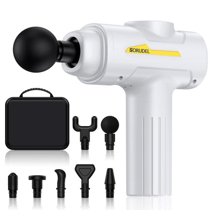 Massage Gun,Massage Gun Deep Tissue for Pain Relief with 7 Massage Heads & 6 Speeds and Carrying Case (Green)