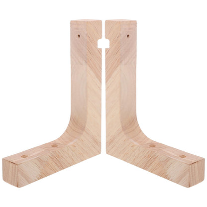 Toddmomy 2pcs Wooden Hanging Plant Brackets Wall Hooks for Indoor Outdoor Plant Hangers Heavy Duty Flowerpot Support with Natural Wood Finish