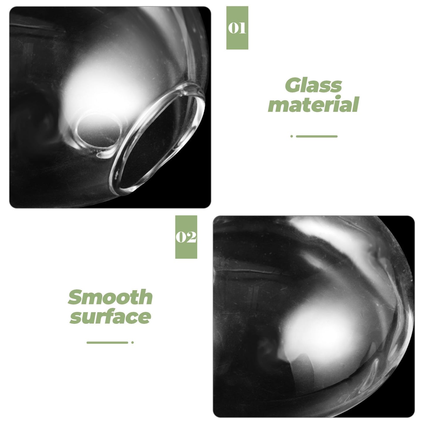 HOMSFOU Wall Mounted Glass Terrarium Vase for Hydroponic Plants, Hanging Plant Holder for Indoor and Outdoor Home Décor,