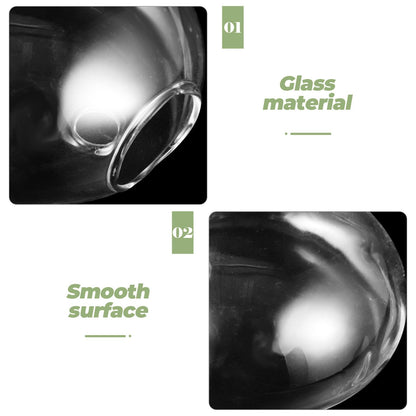 HOMSFOU Wall Mounted Glass Terrarium Vase for Hydroponic Plants, Hanging Plant Holder for Indoor and Outdoor Home Décor,
