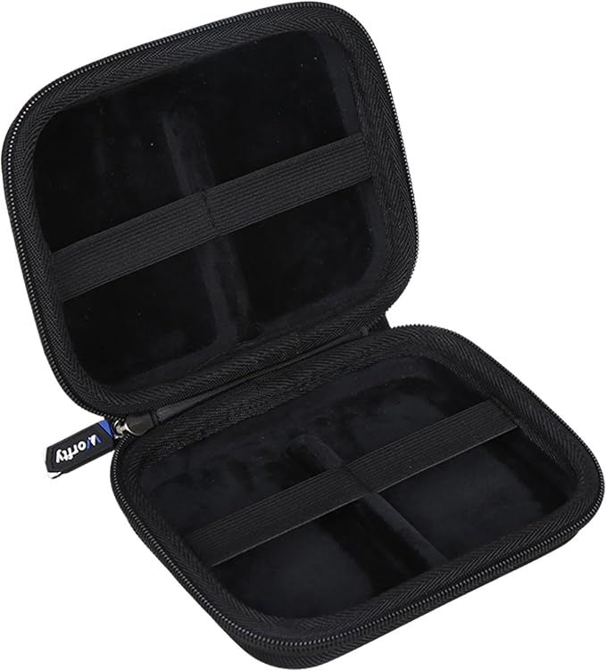 Universal Slim Hard Card Games Cases, Travel Storage Box Holds 200+ Game Cards Compatible with Flip 7/ PM TCG - Fits 2.5×3.5 & 2.25×3.5 Inch Cards (Black)
