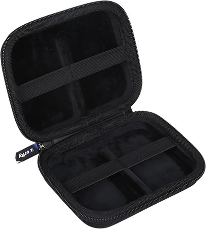 Universal Slim Hard Card Games Cases, Travel Storage Box Holds 200+ Game Cards Compatible with Flip 7/ PM TCG - Fits 2.5×3.5 & 2.25×3.5 Inch Cards (Black)