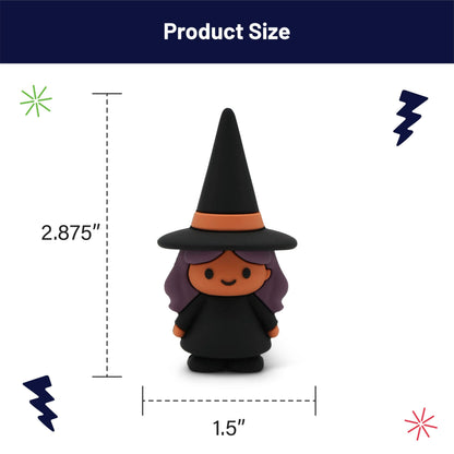 GOOFBALLS Figurine Ring Holder – Cute and Decorative Jewelry Organizer for Rings, Earrings & Small Accessories – Perfect for Vanity, Dresser, or Bathroom Countertop – Witch