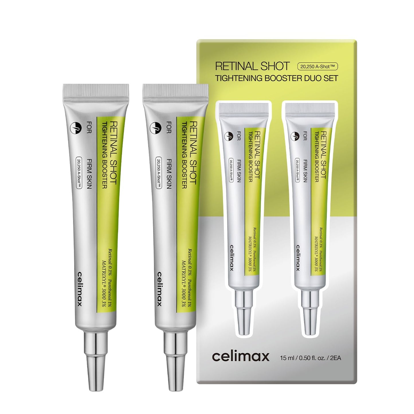 celimax The Vita A Retinal Shot Tightening Booster | Pore Minimizer, Wrinkles & Fine Lines, Firmer Skin, 15ml