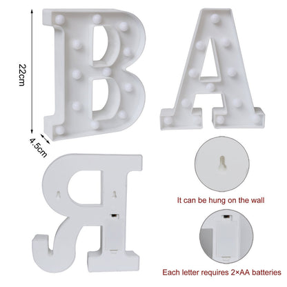 BAR - Illuminated Marquee Bar Sign - Lighted LED Marquee Word Sign - Pre-Lit Pub Sign Light Battery Operated (23.03-in x 8.66-in)
