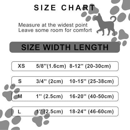 FURRYFECTION Reflective Dog Collar and Leash Set with Quick Release Buckle, Padded with Neoprene Adjustable Nylon Dog Collar for Small Medium and Large Dogs (Large Collar+5FT Leash, Black)