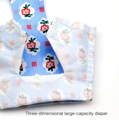 3PCS Bird Diaper with Adjustable Shoulder Strap Washable Parrot Diapers Reusable Bird Flight Suit Nappies Protective Breathable Nappy Clothes for Parakeet Macaw Conure (L)
