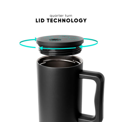 Simple Modern Halloween 40 oz Trek Tumbler with Handle and Straw Lid | Cup Holder Friendly Insulated Stainless Steel Travel Mug | Blue Lunar Night