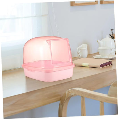 Garneck Chinchilla Sand Bath House for Hamsters Squirrels and Hedgehogs Plastic Hamster Bathroom and Dust Bath Container Reusable Sand Bath Tub for Animals