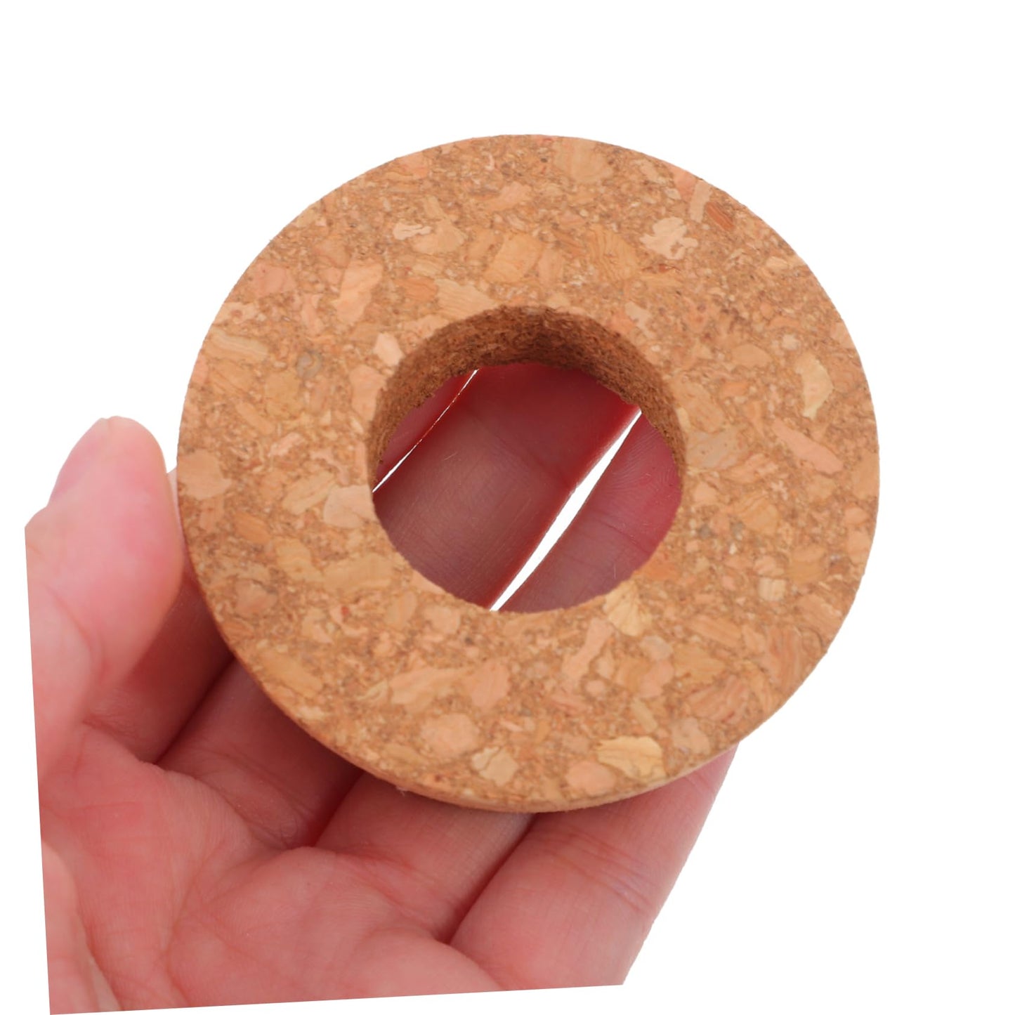 Toyvian 12pcs Cork Lids for Hydroponics Glass Vase Stoppers with Center Hole for Terrarium Plant Care Compatible with Various Containers Reduces Water Evaporation
