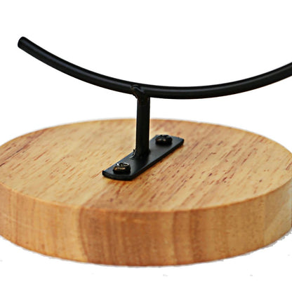 YEARCHY Hanging Ornament Display Rack Stand Hook Chrismas Ornament Party Decoration Holder Pot Hanging Terrarium Home Office Decor Hanger (1, Black Iron)