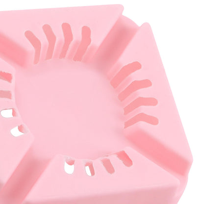 HOIGON 100 Pack 2.75 Inch Pink Square Nursery Pot, 7cm Thickened Plastic Nursery Pots with Drain Holes Trays, Small Square Planting Containers Bulk Set for Seedling Flower Tomatoes Basil