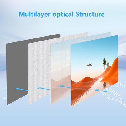 120-inch Projection Screen, Portable 4K Movie Screen, Wrinkle-Resistant, Easy-to-Install Outdoor Projection Screen, 16:9 Foldable and Washable, Suitable for use in Offices, Home theaters, Outdoors.