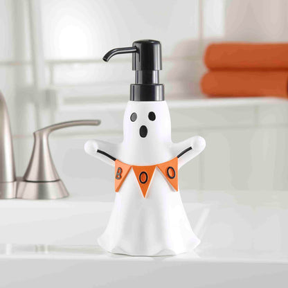 Avanti Linens - Lotion Pump/Soap Dispenser, Resin Countertop Accessories, Halloween Home Decor (Ghost Boo)