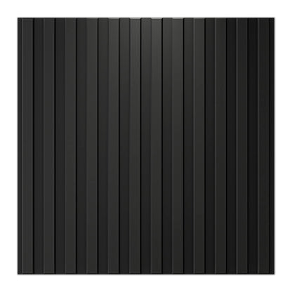 Art3d Slat Wall Panel, 3D Fluted Textured Panel 12-Tile 19.7 x 19.7in. - Cover 32 Sq.Ft., Black
