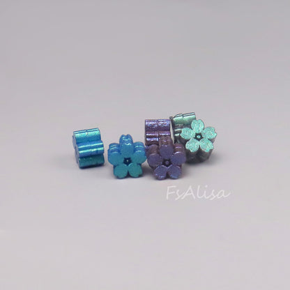 Fsalisa Sealing Wax Beads Cherry Blossom 115pcs for Stamp Sealing, Christmas Cards, Envelopes, Wedding Invitations, Wine Packages, Gift Wrapping (Peacock Blue)