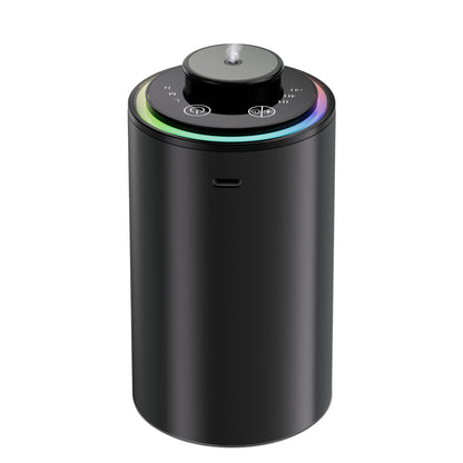 Waterless Essential Oil Diffuser, Diffuser,Portable Aromatherapy Diffuser,Light Show,3 Countdown Timers & 3 Mist Levels for Home, Room, Car, Office (Black)