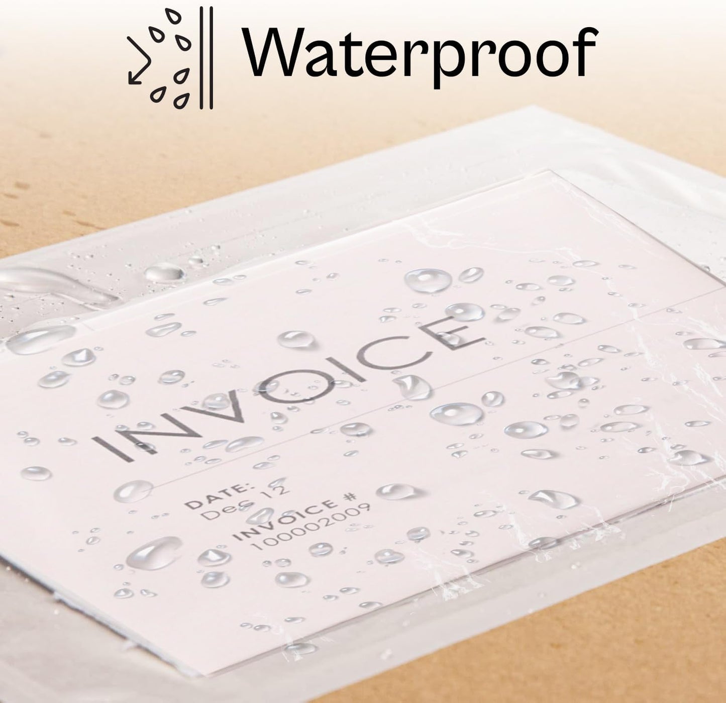 PSBM 5.5" x 10" Clear Packing List Back Side Loading Plain Face Envelopes Pouches (1000 Pieces)