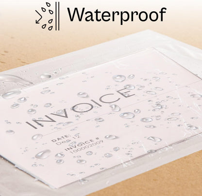 4.5" x 5.5" Clear Packing List Back Side Loading Plain Face Envelopes Pouches (1000 Pcs) Self-Adhesive Packing List Envelopes Pouch for Packing Slips Invoice Label