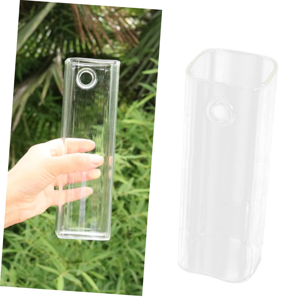 YARNOW Creative Hanging Glass Vase for Flower Planting Wall Mounted Terrarium Container Unique Design for Home Decoration for Succulents and Indoor Plants