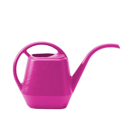 Bloem Aqua Rite 1.1 Gallon (144 Fl Oz) Fuschia Resin Watering Can for Indoor or Outdoor Use, Made in USA