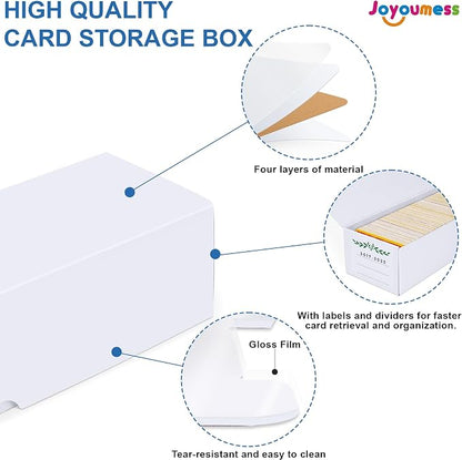 Trading Card Storage Box, 16 Pack Cardboard Card Organizer for Sports, Baseball, MTG & Game Cards – Horizontal Trading Card Storage Holds 12,000+ Cards