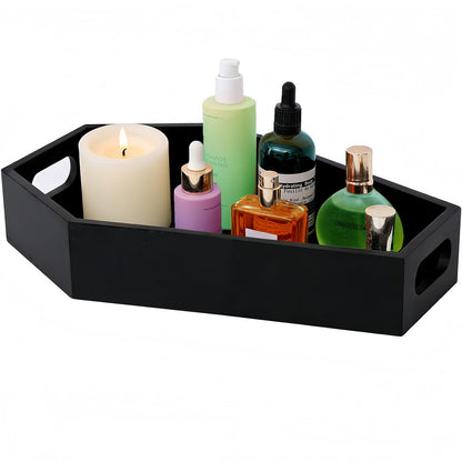 Wooden Serving Tray Coffin Tray Decorative Serving Tray-Black Spooky Gothic Home Decor for Party