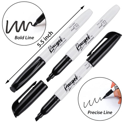 LAZGOL Dry Erase Markers Bulk, 96 Pack Black Dry Erase Markers Chisel Tip, Low Odor Whiteboard Markers for School, Office Supplies, Perfect for Writing on White Board, Mirror,Calender