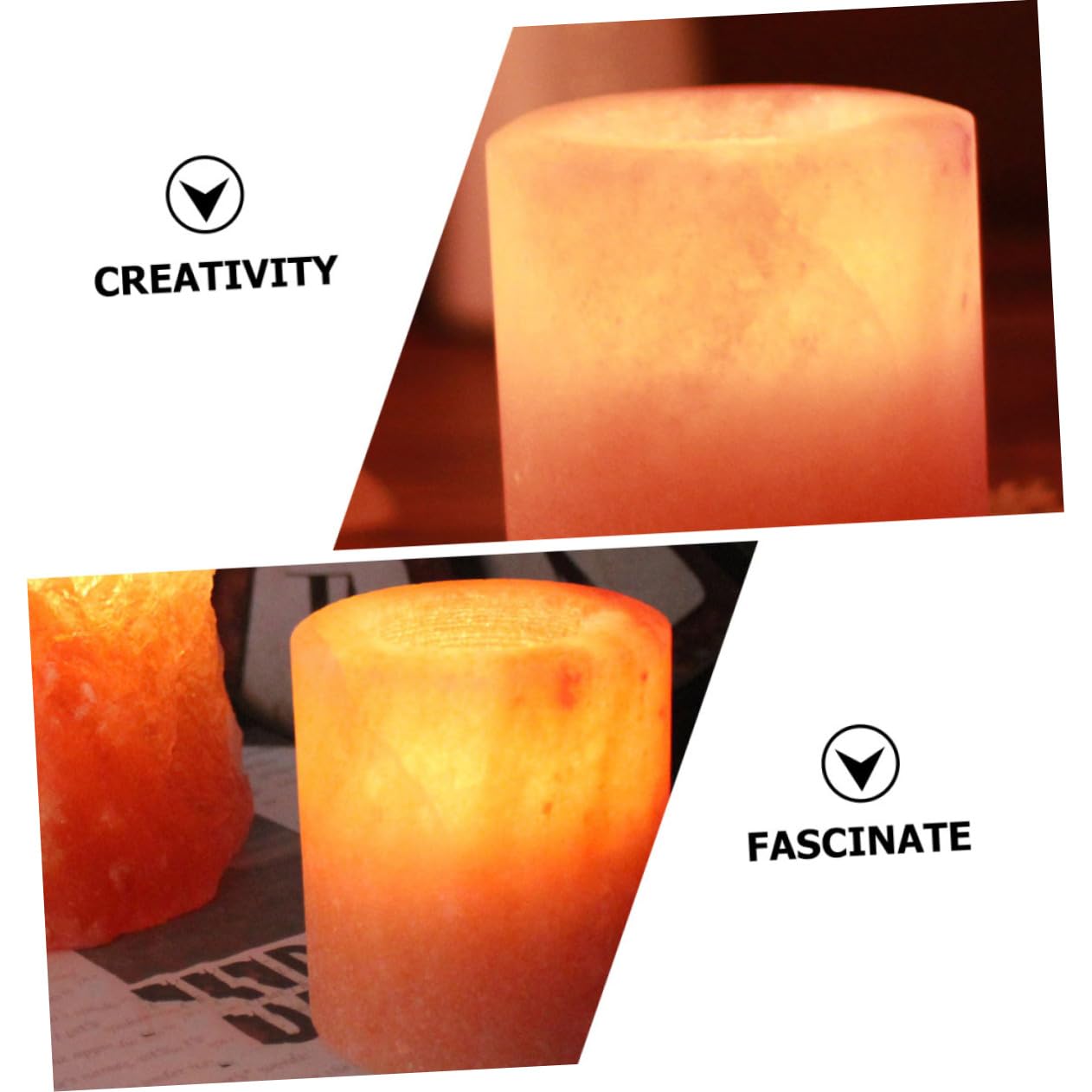 Alipis Himalayan Crystal Salt Candle Holder for Meditation Yoga Home Decor Votive Candle Stand 100% Natural Rustic Design for Table Centerpieces and Spiritual Spaces