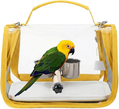 Genérico Bird Carrier Backpack | Backpack with Hanger for Bird Transport | Parakeet Carrier, Parrots, Parakeets, Nymphs, Conuros, Cockatiels: Outdoor, Camping, Holidays