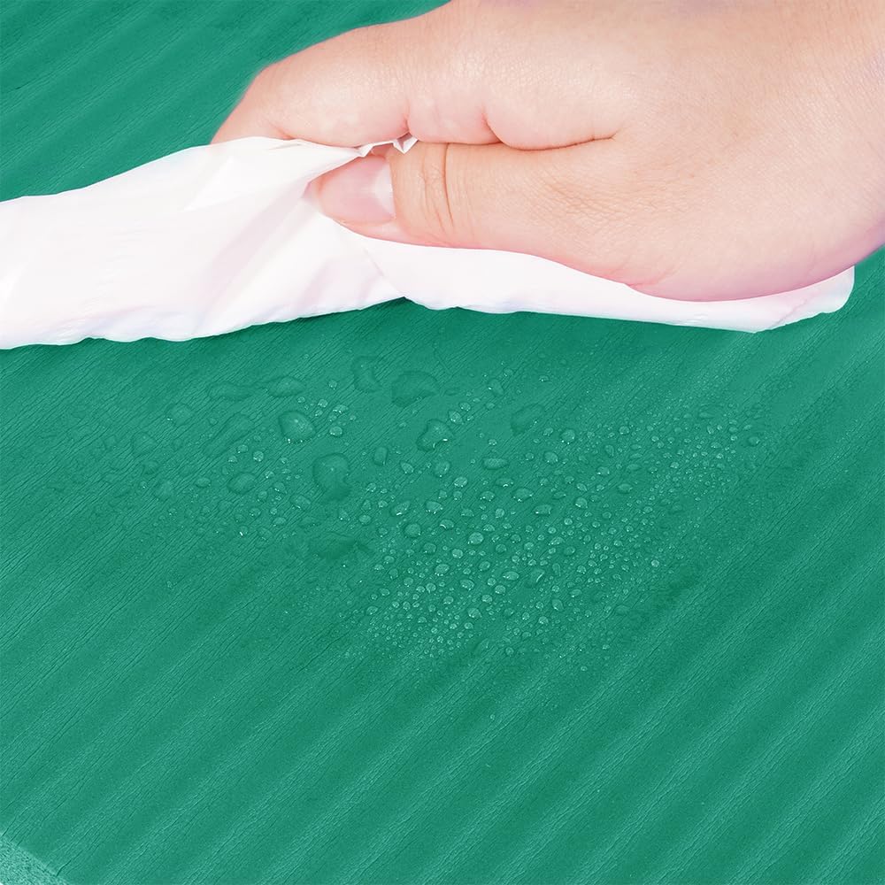 Fitvids Yoga Mat, 1/2-Inch Extra Thick High Density Exercise Mat, Anti-Tear Exercise Yoga Mat with Carrying Strap, Suitable for Various Yoga Exercises