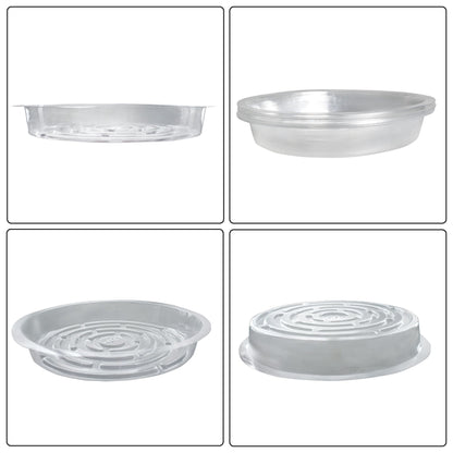 LiGuVCY 10 Pcs Plastic Plant Saucer 10 Inch Flower Drip Trays for Pot Indoors Outdoor