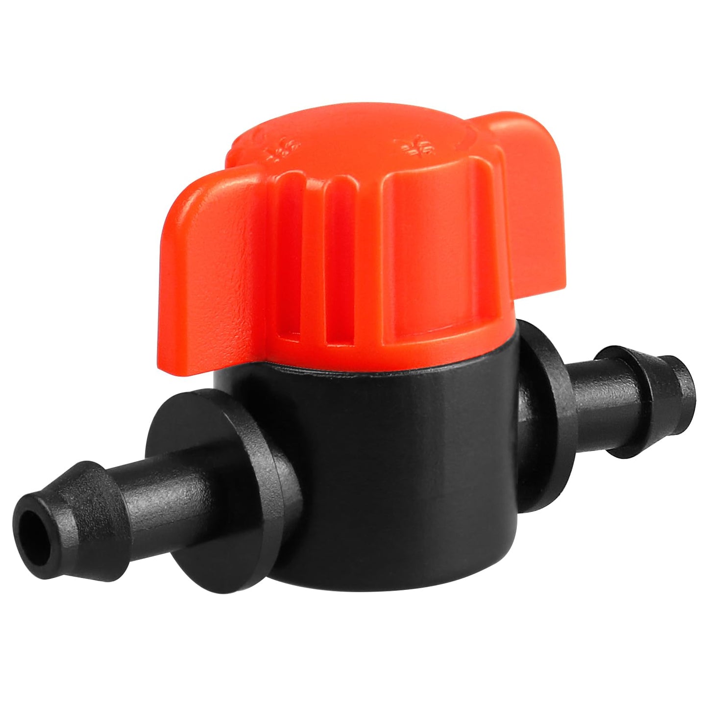 Gardrip 1/4" Drip Irrigation Valve - 25 Pack Shut Off Switch Fits 1/4 Inch Drip Tubing - Cut Off Valve for Garden Lawn Irrigation