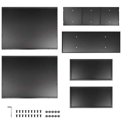 Toriexon 36" Metal Planter Box, Large Rectangular Window Box with Drainage Holes & Rust-Proof Coating, Modern Outdoor/Indoor Flower Box for Balcony, Patio & Herbs, Black
