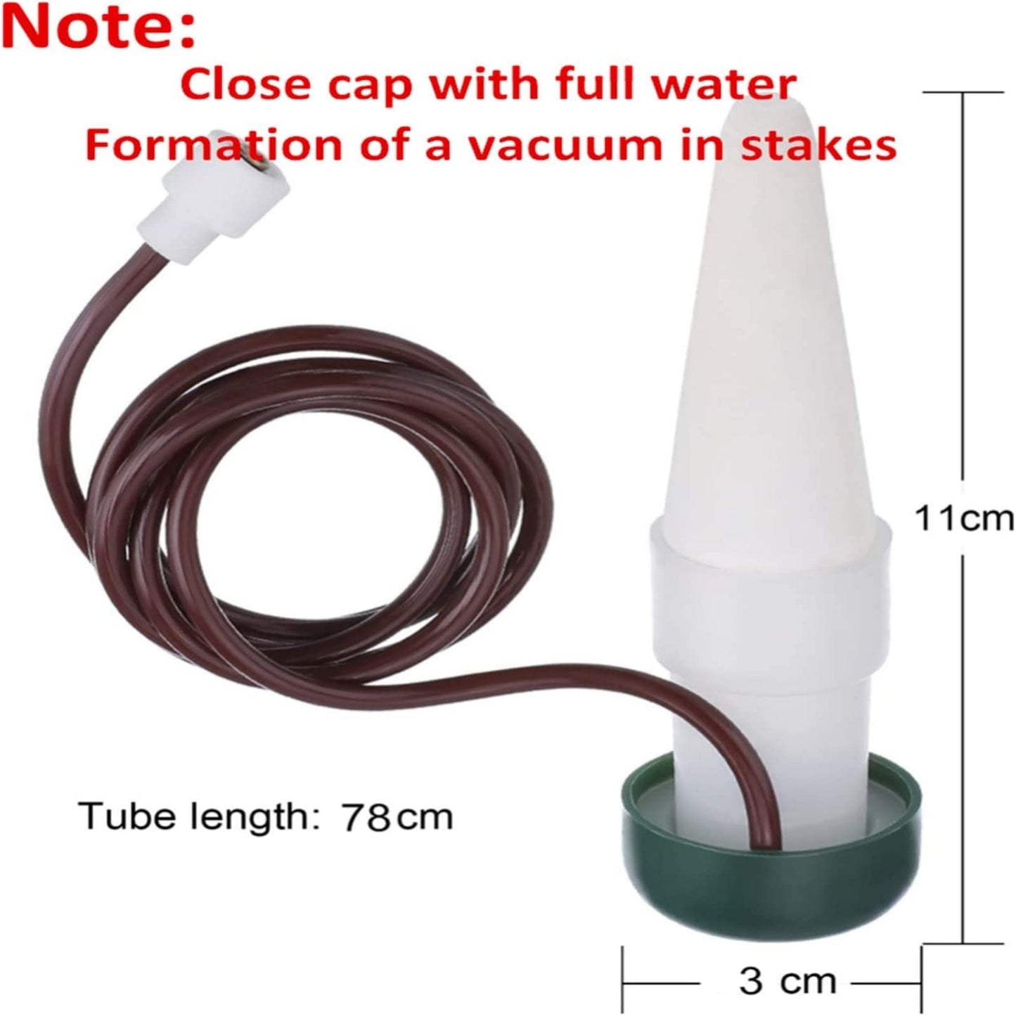 HESTYA 24 Pack Plant Self Watering Stakes Insert Automatic Watering Devices Self Watering Spikes Indoor Outdoor Plant Watering for Vacation