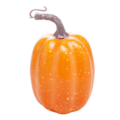 Autumn Pumpkin Decoration 7PCS Artificial Pumpkin Country Style foam Pumpkin Light Luxury Ornaments Fireplace Table Decoration Applicable to Halloween Harvest Day Thanksgiving Day (Orange)