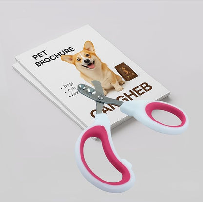 Cat Nail Clippers, Pet Nail Clippers, Cat Claw Trimmers, 2mm & 3mm Circular Cutting Holes for Small Animals Such as Birds, Bearded Dragon, Hamsters, Rabbits, Hedgehogs, Ferrets (Dark Pink)