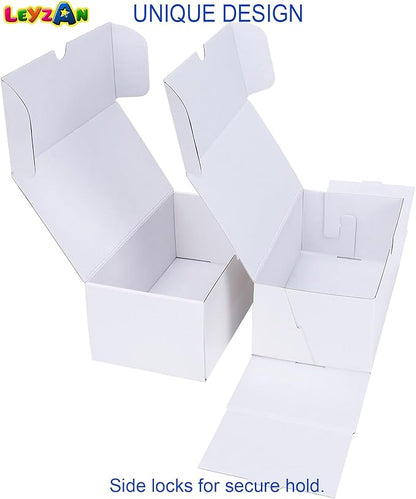 Trading-Card Storage Box, 8-Pack • 400 Count Corrugated Cardboard Storage Box with dividers & labels for TCG/Magic/Mtg storage and Collection, 7 INCH Horizontal