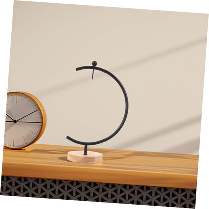 BESPORTBLE Ornament Display Stand Ornament Stand Holder Iron Pothook Stand for Hanging Glass Globe Air Plants Terrarium Ornament and Home Wedding Decoration