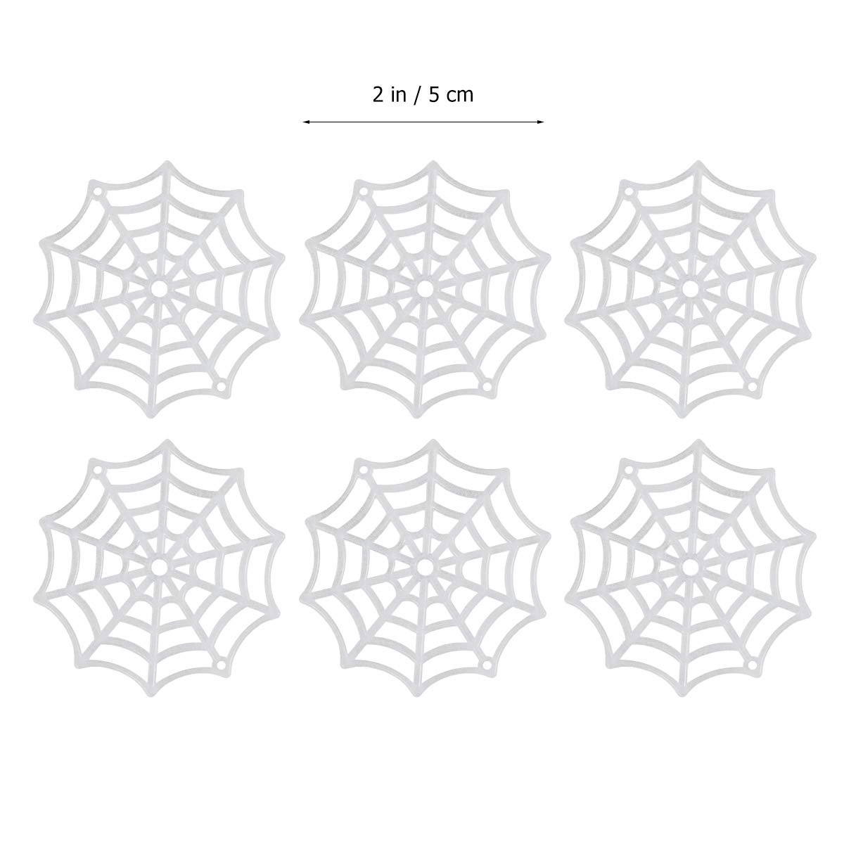 Abaodam Festive Supplies 50Pcs Spider Webs Plastic Cobweb Holiday Accessories for Halloween Decoration () Halloween Cobweb Decorations