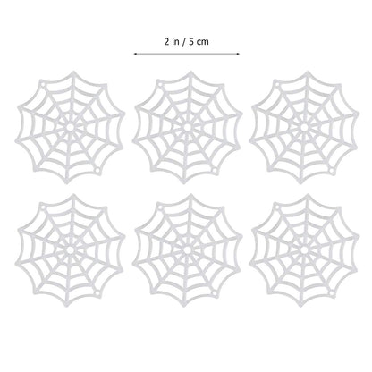 Abaodam Festive Supplies 50Pcs Spider Webs Plastic Cobweb Holiday Accessories for Halloween Decoration () Halloween Cobweb Decorations