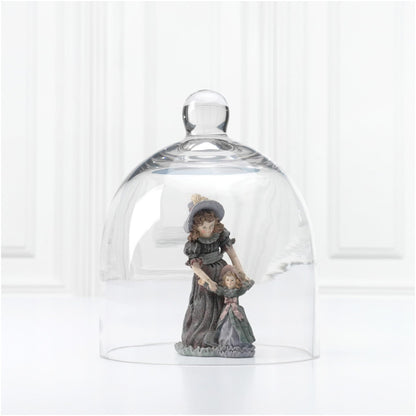 Plymor 6" x 7" Bell Jar Glass Display Dome Cloche (Small - Interior Size 5.75 inch x 5.75 inch)