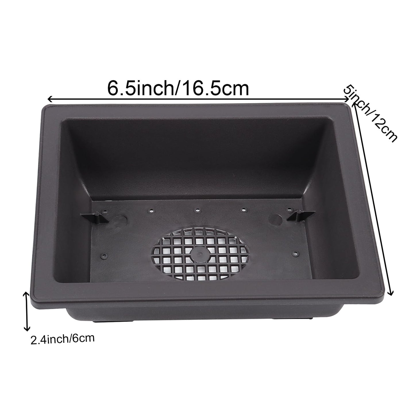 ZEONHEI 15 PCS 6.5 Inch Bonsai Training Pots with Trays, Rectangular Plastic Growing Pots, Flower Succulent Pots Container for Garden, Yard, Office, Porch, Balcony, Home Decoration